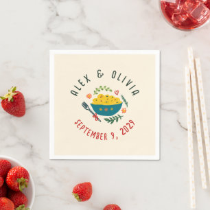 Serviette En Papier C'est l'amour Nourriture Italienne MARIAGE SUR MES