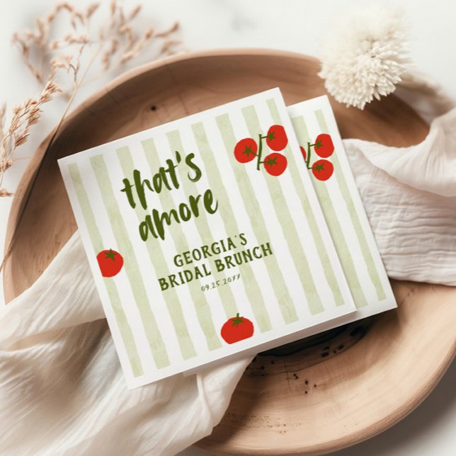 Serviette En Papier C'est l'Amour Réception de Mariage aux Tomates (Créateur téléchargé)