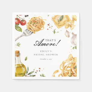 Serviette En Papier C'est l'Amour Réception de Mariage Italienne