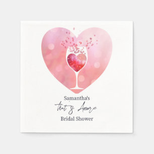 Serviette En Papier C'est l'Amour Vino Italien Avant les Vœux Enterrem