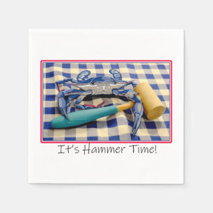 Serviette En Papier C'est le crabe bleu à l'heure du marteau avec mart