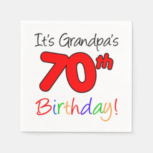 Serviette En Papier C'est les serviettes de la fête du 70e anniversair