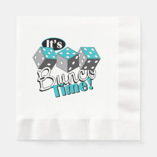 Serviette En Papier C'est l'heure de Bunco !