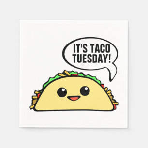 Serviette En Papier C'est mardi Taco