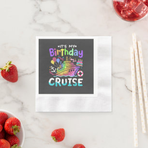 Serviette En Papier C'est mon voyage de vacances en croisière teint ti