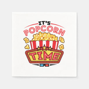 Serviette En Papier C'est Popcorn Time Movie Cinema Lover