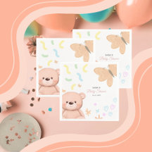 C'est un Baby shower de en peluche mignon pour fi