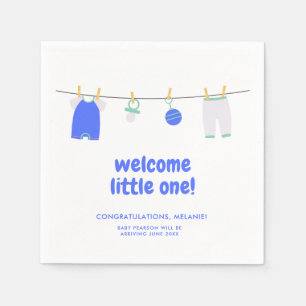 Serviette En Papier C'est un garçon Bienvenue petit bébé Serviettes po