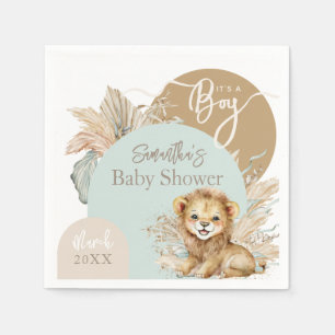 Serviette En Papier C'est un garçon Safari Thème Lion Baby shower