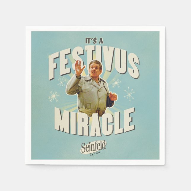 Serviette En Papier C'est un Miracle de Festivus (Devant)