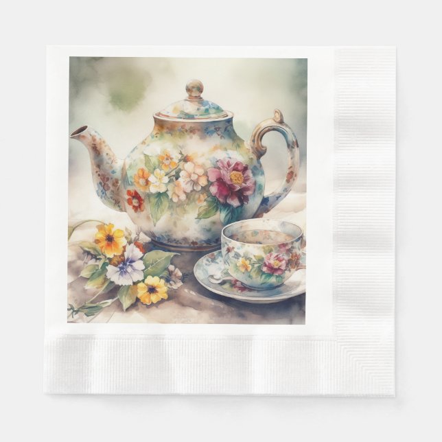 Serviette En Papier C'est un thé à la fête  (Devant)