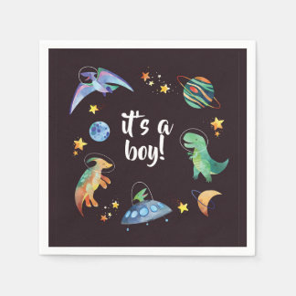Serviette En Papier C'est une fête de baby shower pour un garçon avec 