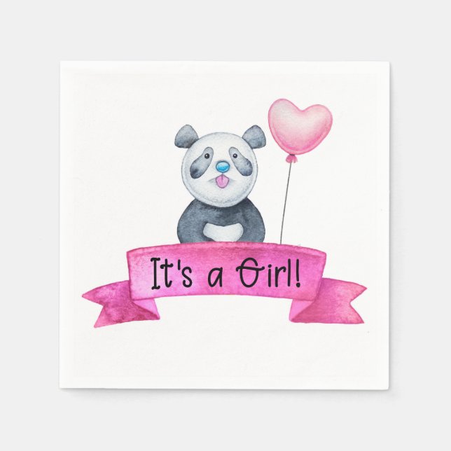 Serviette En Papier C'est une fille (Devant)