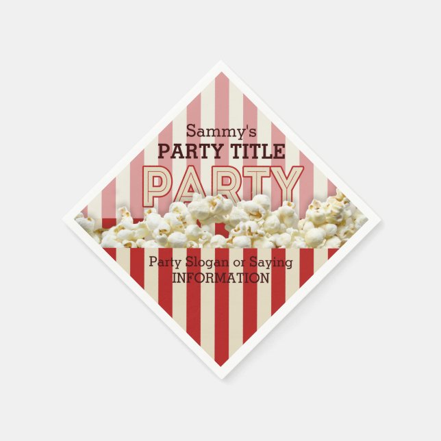 Serviette En Papier C'est vos serviettes personnalisées Personnalisez  (Coin)