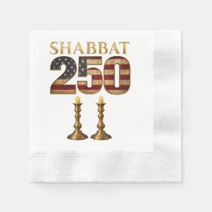 Serviette En Papier Chabbat 250 Bougie   Patrimoine juif américain