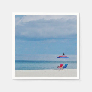 Serviette En Papier Chaises sur la plage