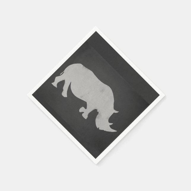 Serviette En Papier Chalk Rhino (Coin)