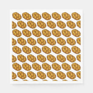 Serviette En Papier Challah Braided Jewish Bakery Pain Loaf Hanoukka
