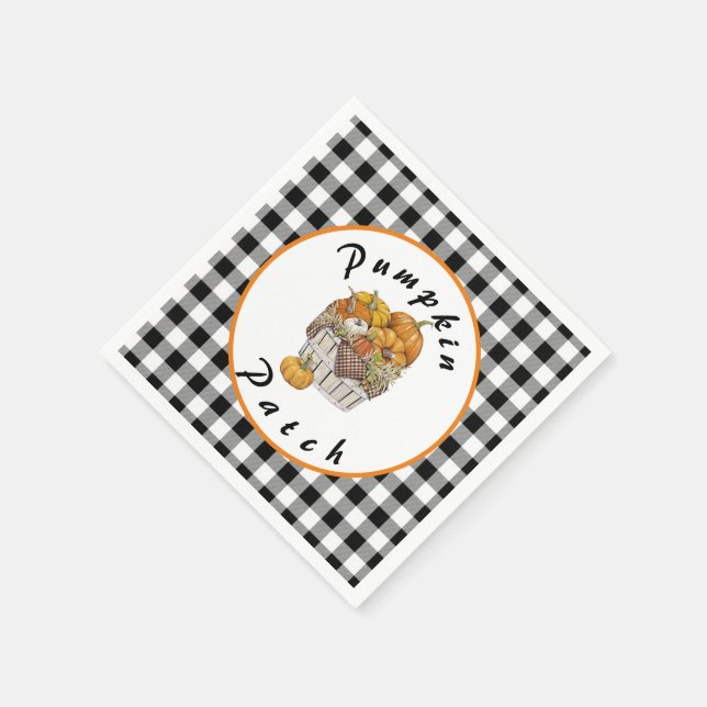 Serviette En Papier Champ de citrouilles (Coin)