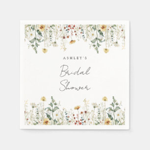 Serviette En Papier Champ de fleurs sauvages estivales pour une baby s