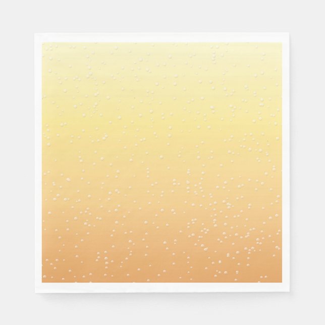 Serviette En Papier Champagne avec de minuscules bulles (Devant)