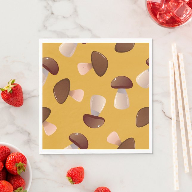 Serviette En Papier Champignons bruns (Créateur téléchargé)