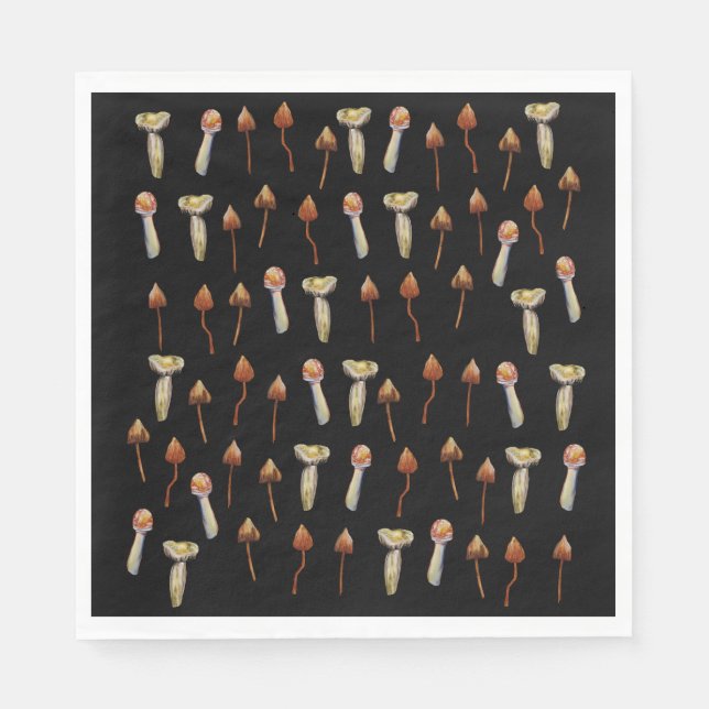 Serviette En Papier Champignons psychédéliques (Devant)