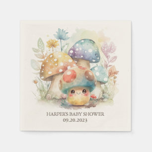 Serviette En Papier Champignons Whimsical