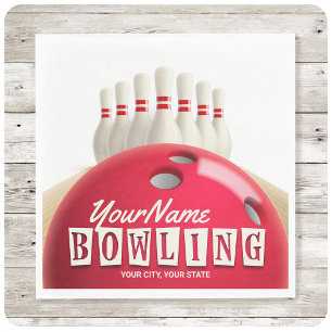 Serviette En Papier Championnat de football américain de bowling