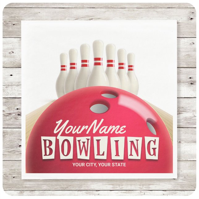 Serviette En Papier Championnat de football américain de bowling (Créateur téléchargé)