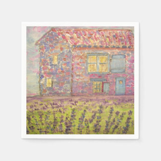 Serviette En Papier Champs Provence House et Lavender