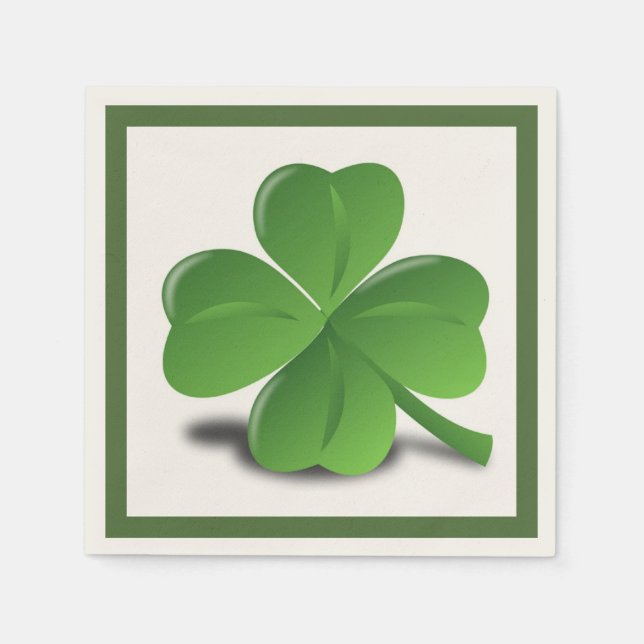 SERVIETTE EN PAPIER CHANCE DES IRLANDAIS (Devant)