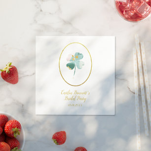 Serviette En Papier Chance en amour Green St. Patrick's Day Fête des m