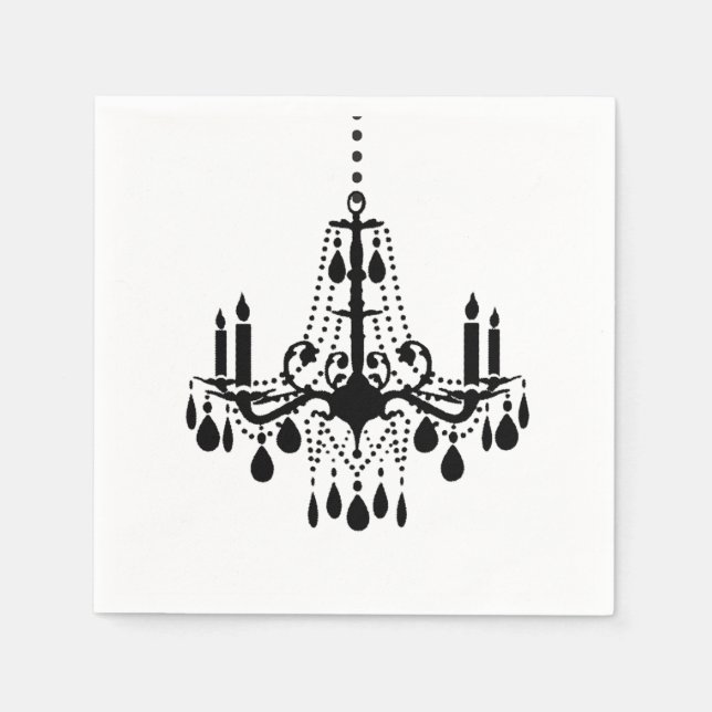 Serviette En Papier Chandelier Napkin (Devant)