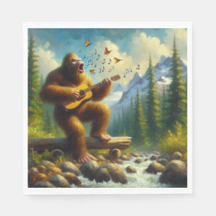 Serviette En Papier Chant Bigfoot