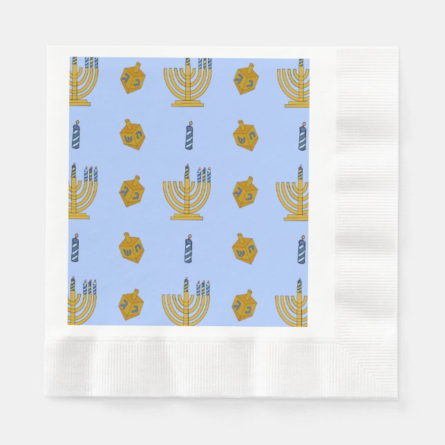 Serviette En Papier Chanukah serviettes (Devant)