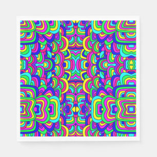 Serviette En Papier Chaos coloré 5