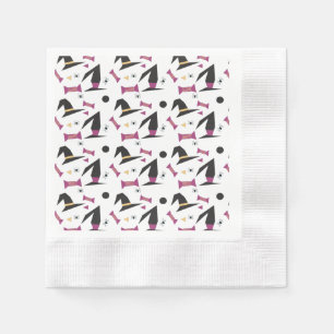 Serviette En Papier Chapeau de sorcière de fête d'Halloween bonbons ar