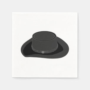 Serviette En Papier Chapeau en feutre à bord plat Country Western