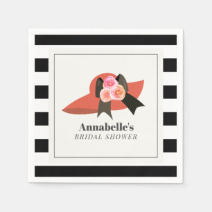 Serviette En Papier Chapeau Rouge de Style Derby Rose Lavage de Mariée