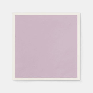 Serviette En Papier Chardon violet uni pastel ton