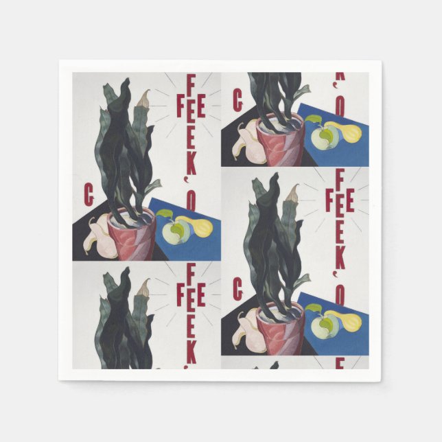 Serviette En Papier Charles Demuth Portrait Affiche de Georgia O'Keeff (Devant)