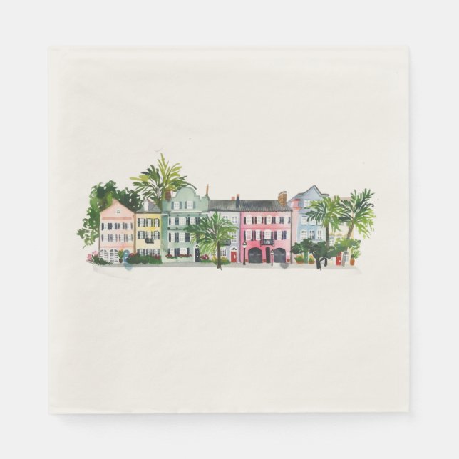 Serviette En Papier Charleston Caroline du Sud (Devant)