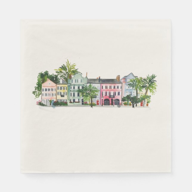 Serviette En Papier Charleston South Carolina (Devant)