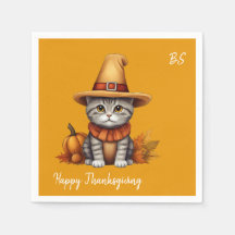 Charmant Thanksgiving Chat en déguisement