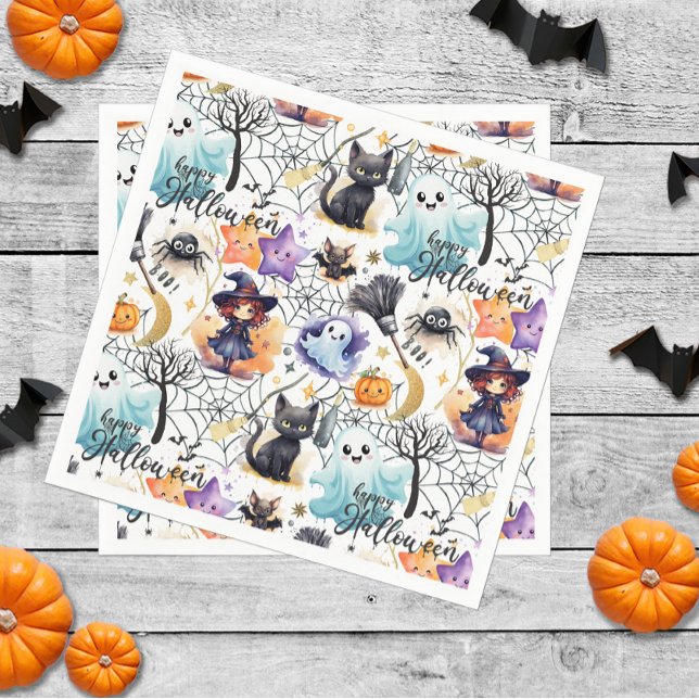 Serviette En Papier Charmante Halloween (Créateur téléchargé)