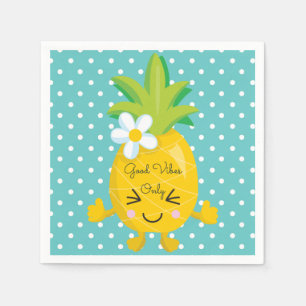 Serviette En Papier Charme d'ananas Good Vibes uniquement Papier Napki