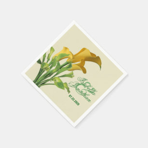 Serviette En Papier Charming Calla Lily Papier Mariage
