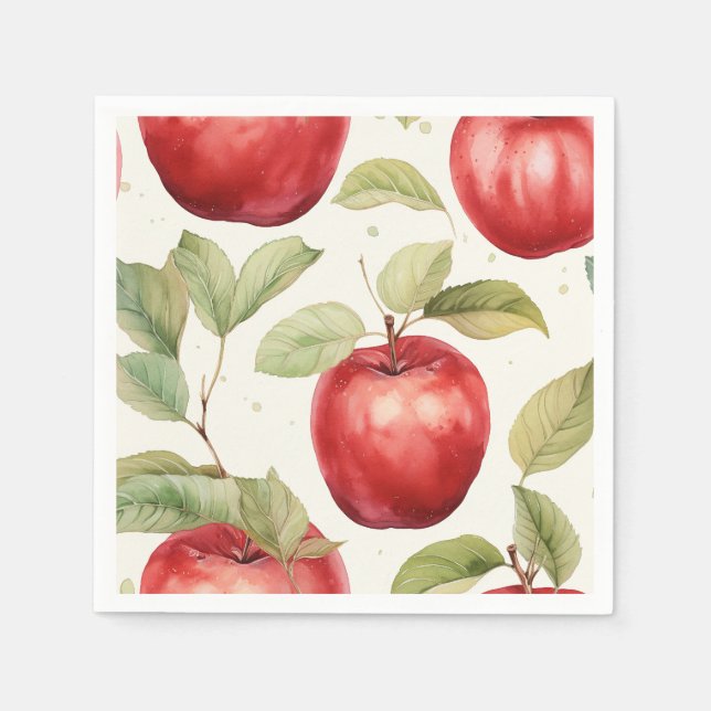 Serviette En Papier Charming cueillir la pomme plaque (Devant)