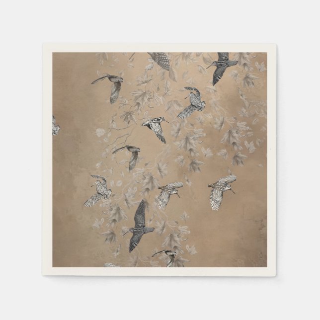 Serviette En Papier Chasse à la bécasse  (Devant)